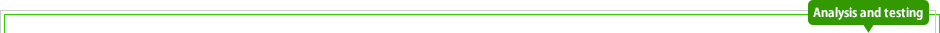 Analysis and testing