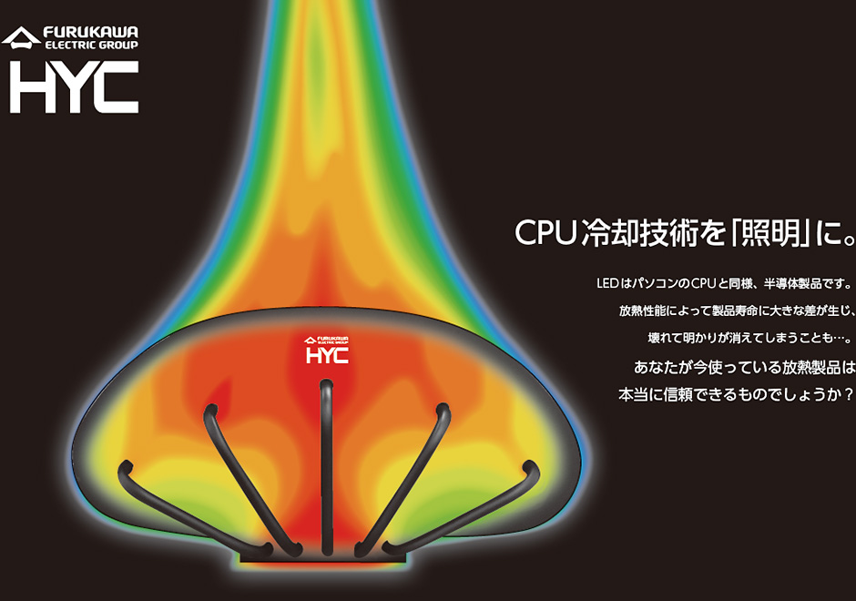 HYC　LED照明用放熱製品