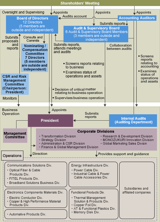 Corporate Governance Structure Chart