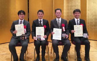 From left to right: Tatsuro Kurobe, Toshikazu Mukaihara, Toshio Kimura, and Hiroyuki Koshi