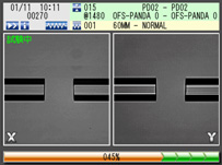 Screen for PANDA fiber rotation adjustment 