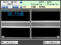 Screen for the auto splice mode for joining different types of fibers