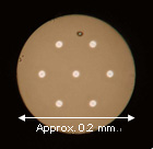 Photograph showing a cross-section of an MCF