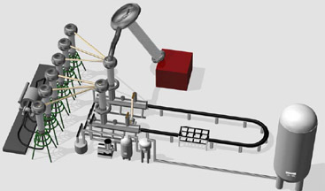 Testing layout for 275 kV superconducting power cable