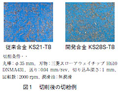 切削後の切粉例写真