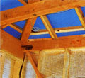 Photograph of heat-insulating liner for the roof