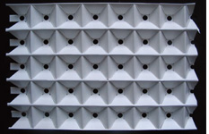 photo of Example processing: reversed pyramid forming for LED