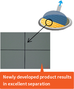 New developing tape achieves excellent divide of chip